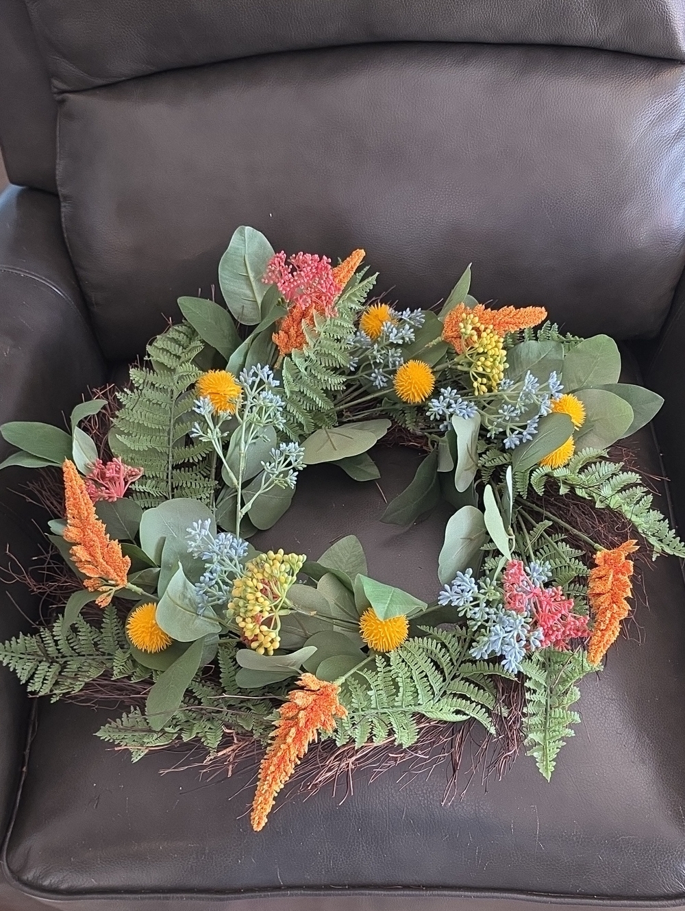 Seasonal Fall Flower 20" Wreath